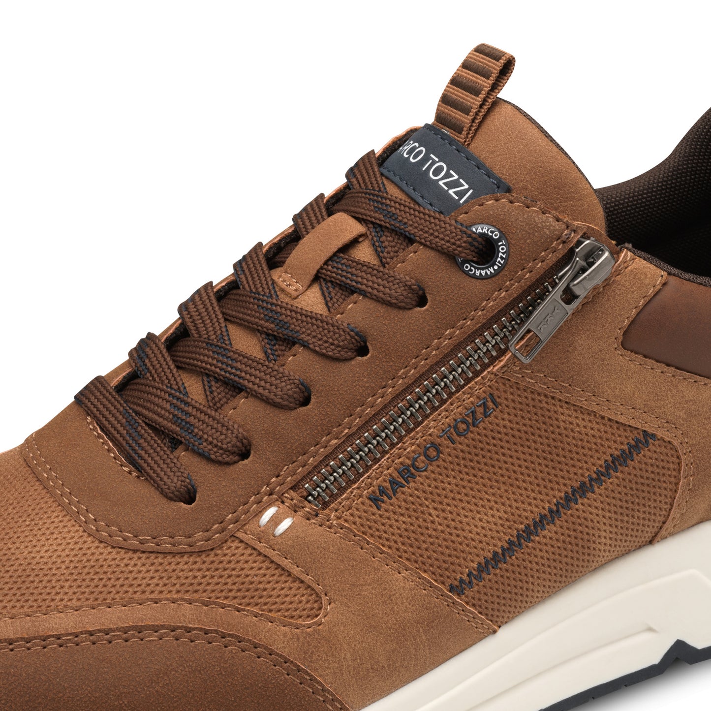 Marco Tozzi 2-13613-44 305 Tan Sneakers with Zip