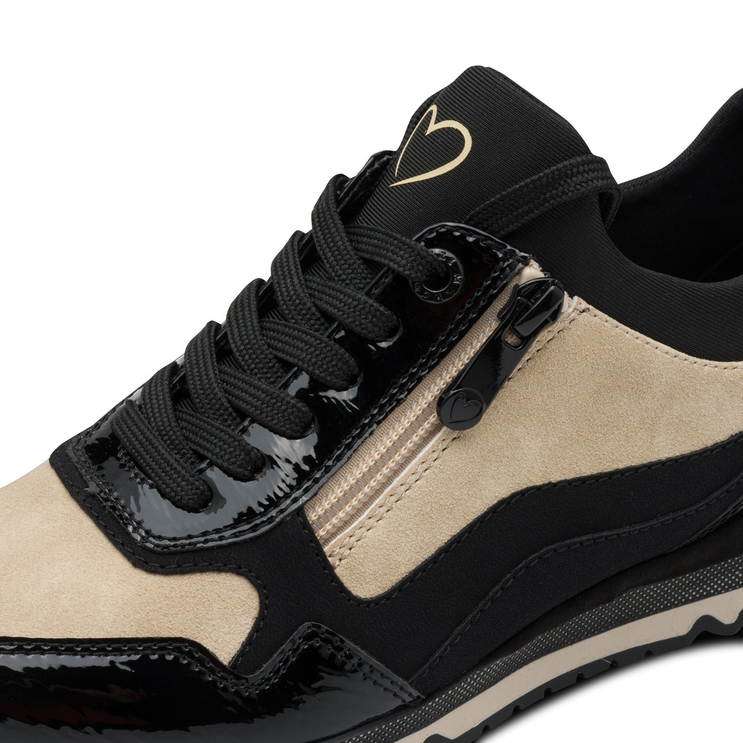 Marco Tozzi 2-23715-45 098 Black & Beige Combi Trainers