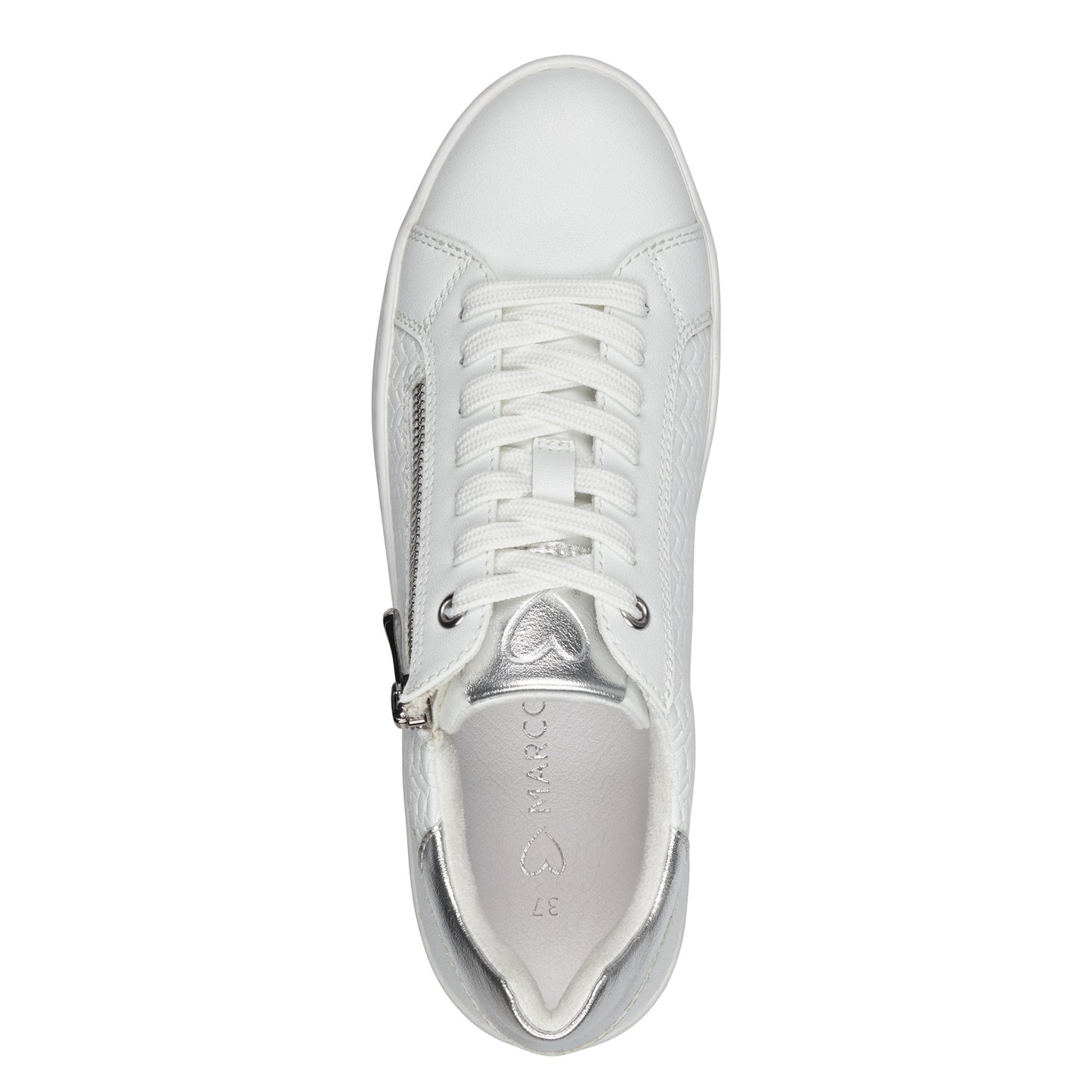 Marco Tozzi 2-23718-42 197 White Trainers with Zip
