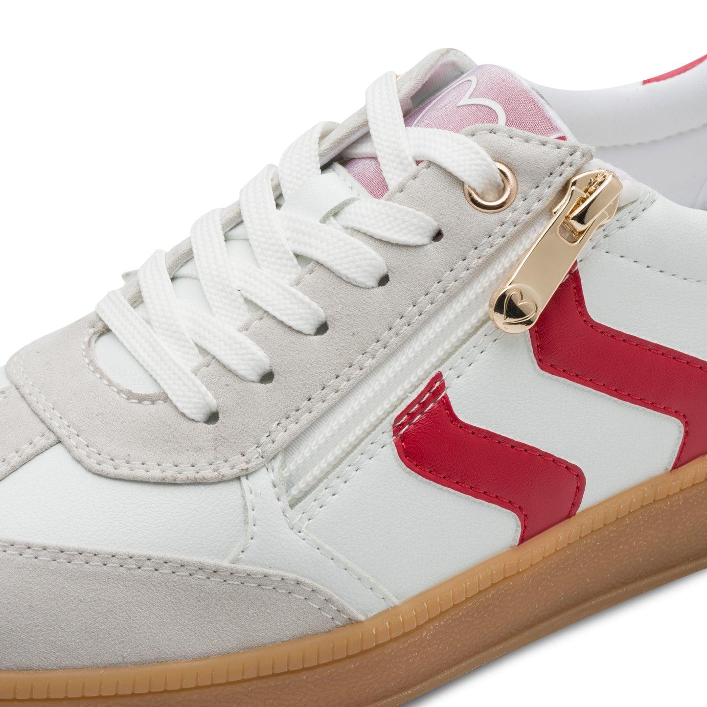 Marco Tozzi 2-23739-44 156 White & Red Combi Trainers