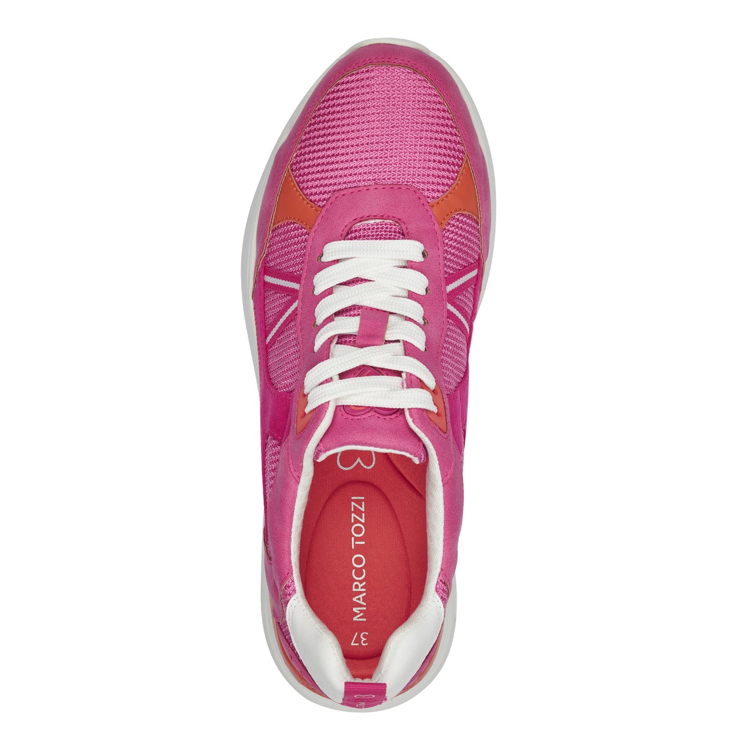 Marco Tozzi 2-23771-44 514 Pink & Orange Combi Sneakers