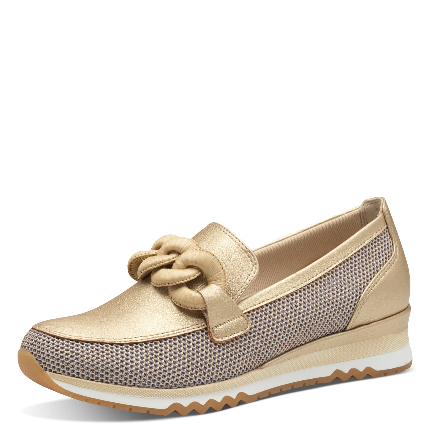 Marco Tozzi 2-24720-44 943 Gold Combi Slip On Moccasins