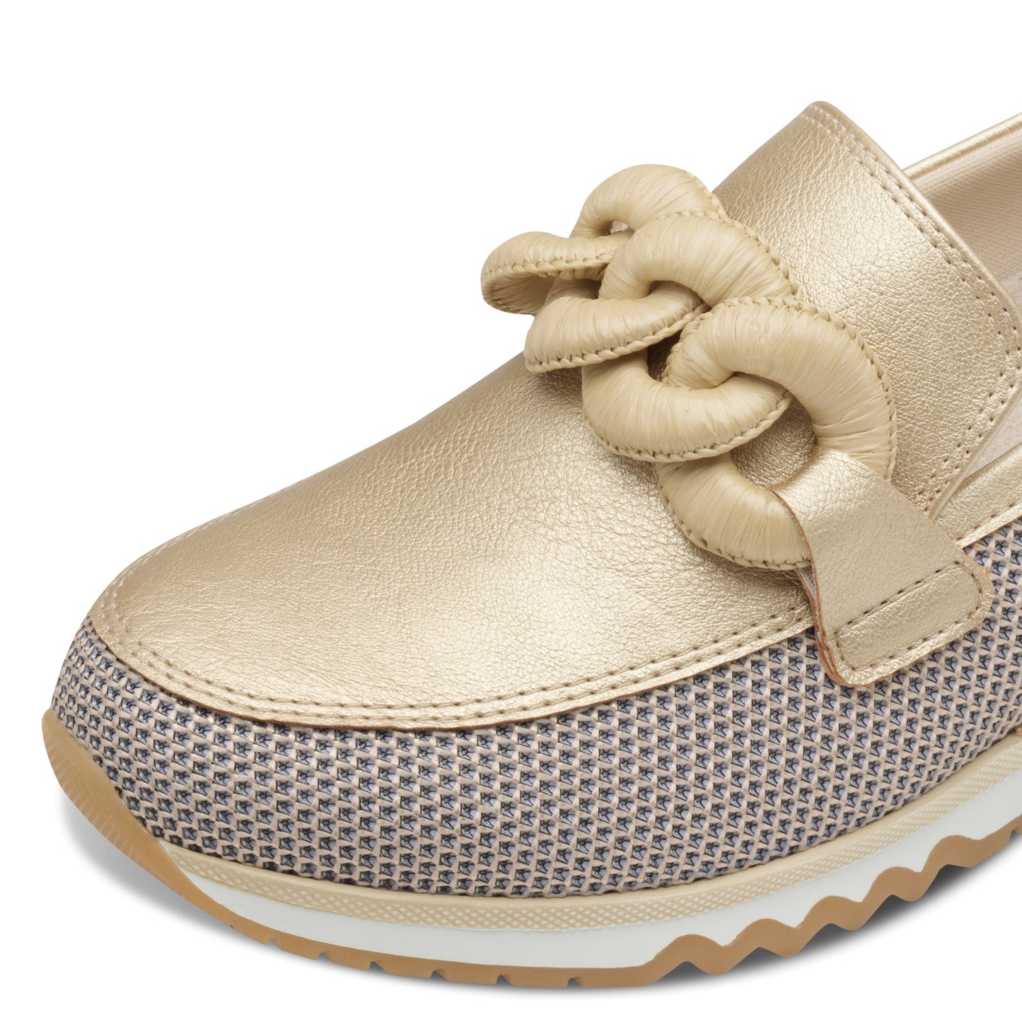 Marco Tozzi 2-24720-44 943 Gold Combi Slip On Moccasins