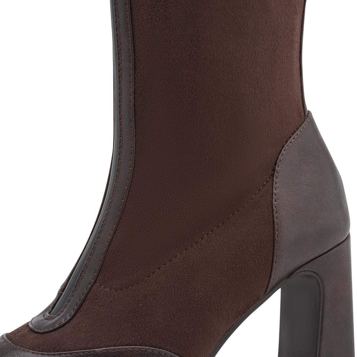 Marco Tozzi 2-25503-47 303 Mocca Combi Heeled Knee High Boots