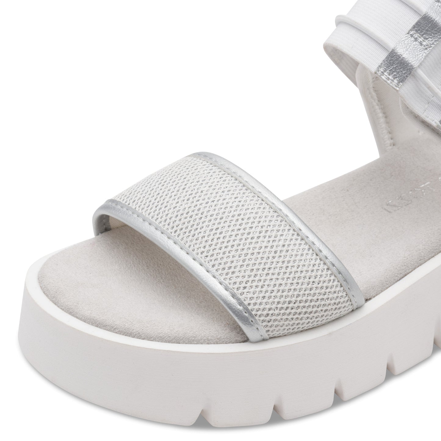 Marco Tozzi 2-28542-46 197 Silver White Combi Sandals