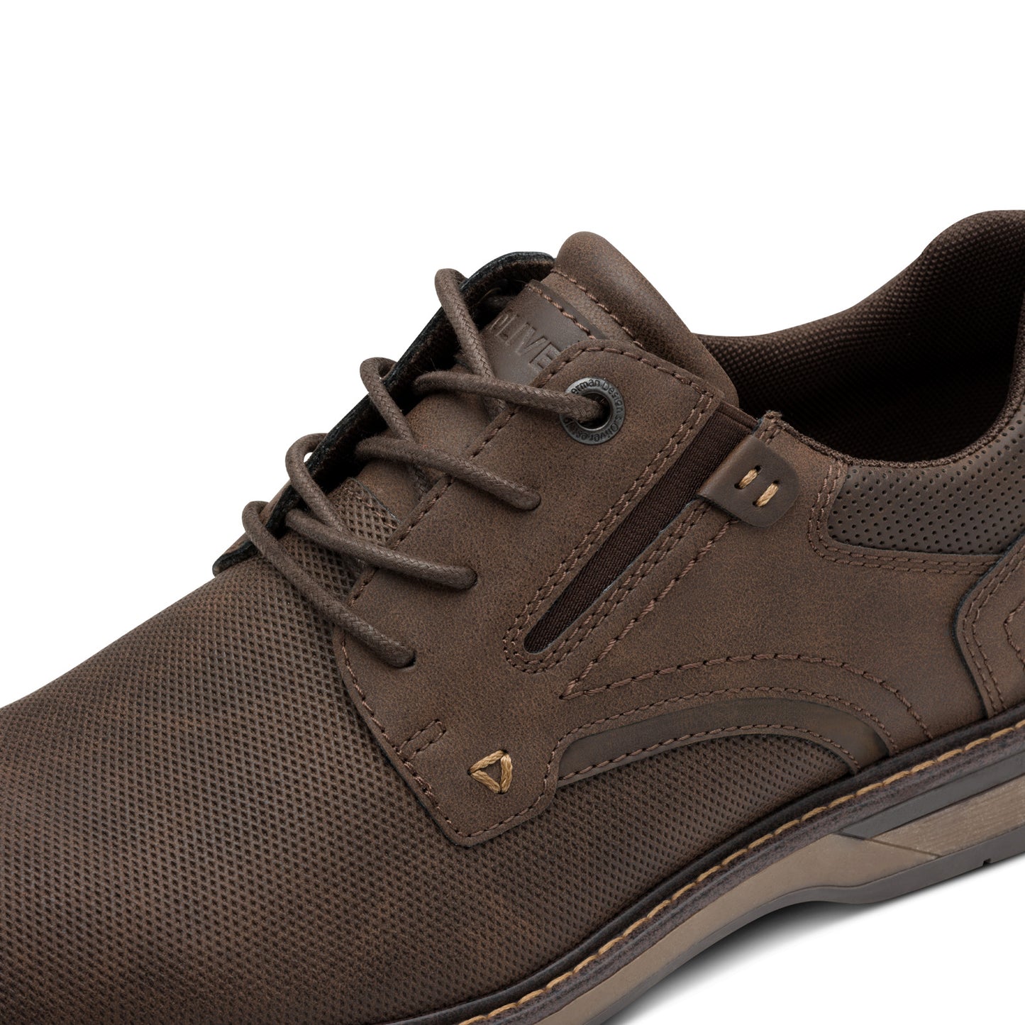 s.Oliver 5-13203-44-302 Dark Brown Lace & Elastic Side Shoes