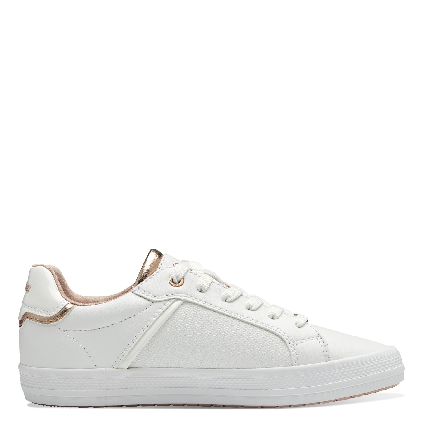 s.Oliver 5-23642-42-100 White & Gold Combi Trainers