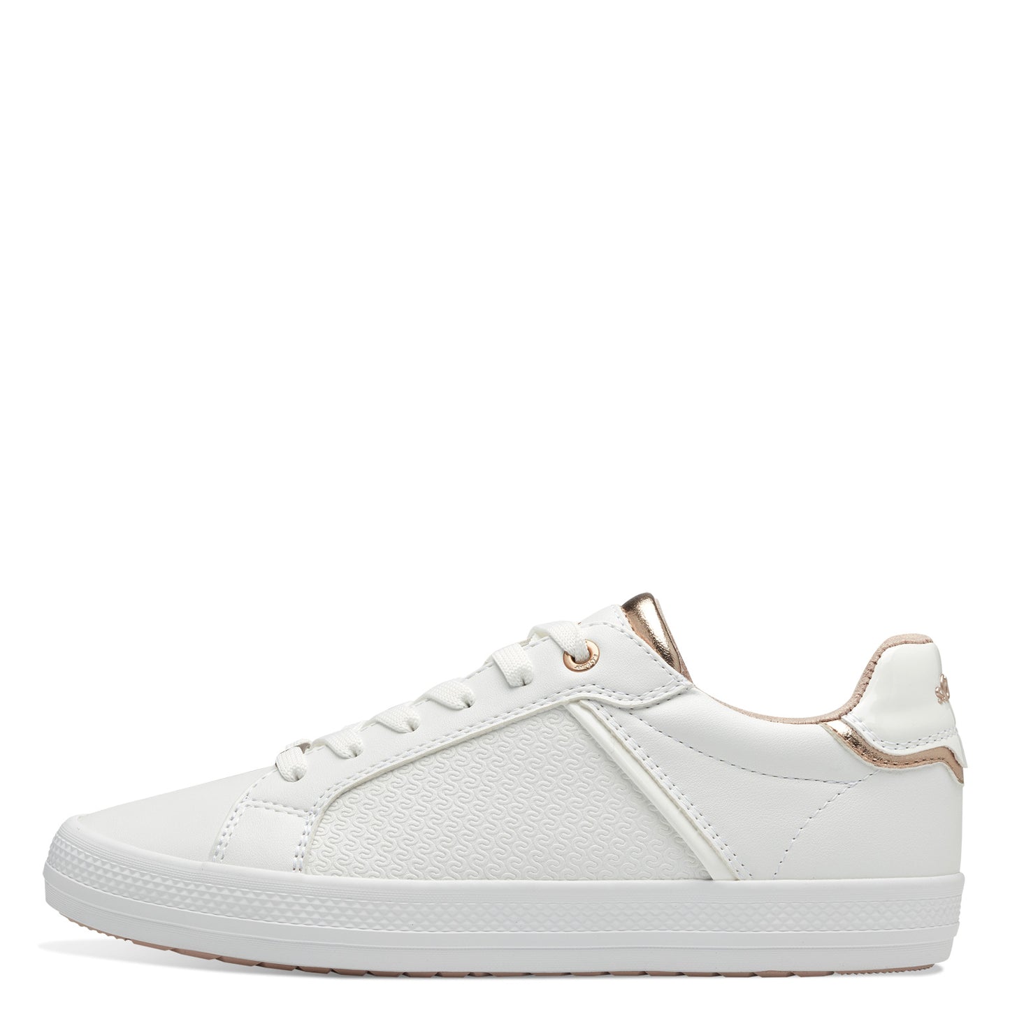 s.Oliver 5-23642-42-100 White & Gold Combi Trainers