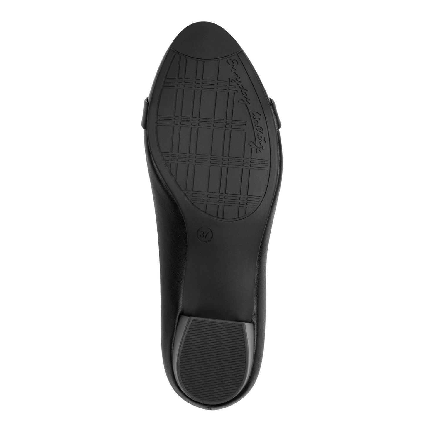 Jana Shoes 8-22368-45 001 Black H Fit Slip On Block Heels