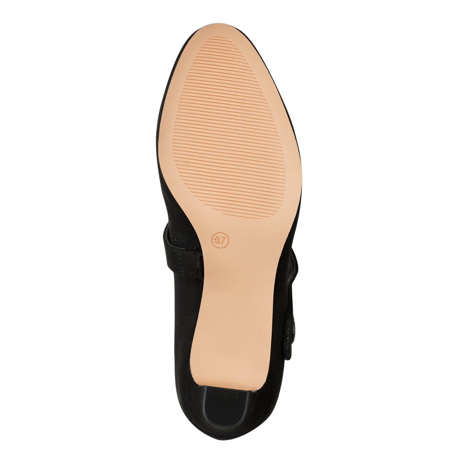 Jana Shoes 8-22473-41 001 Black H Fit Velcro Heels - Vegan