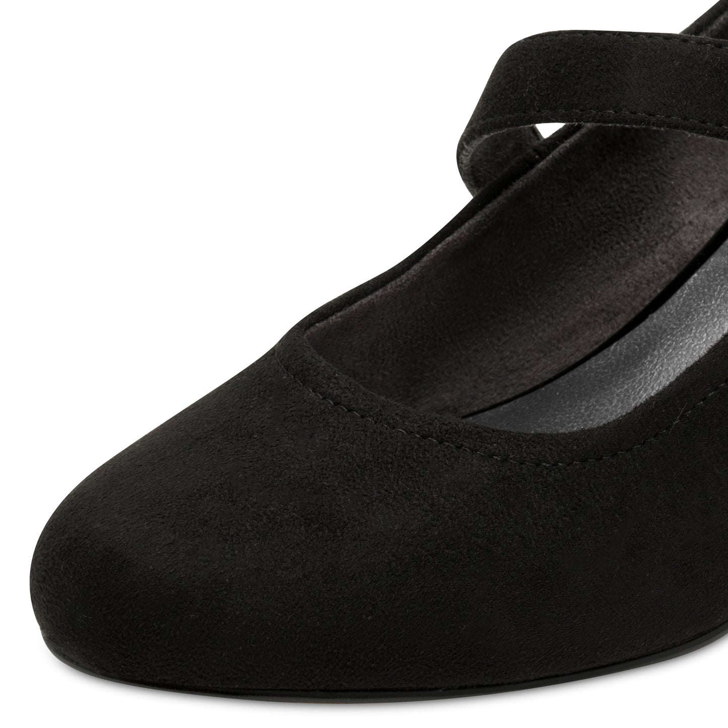 Jana Shoes 8-22473-41 001 Black H Fit Velcro Heels - Vegan