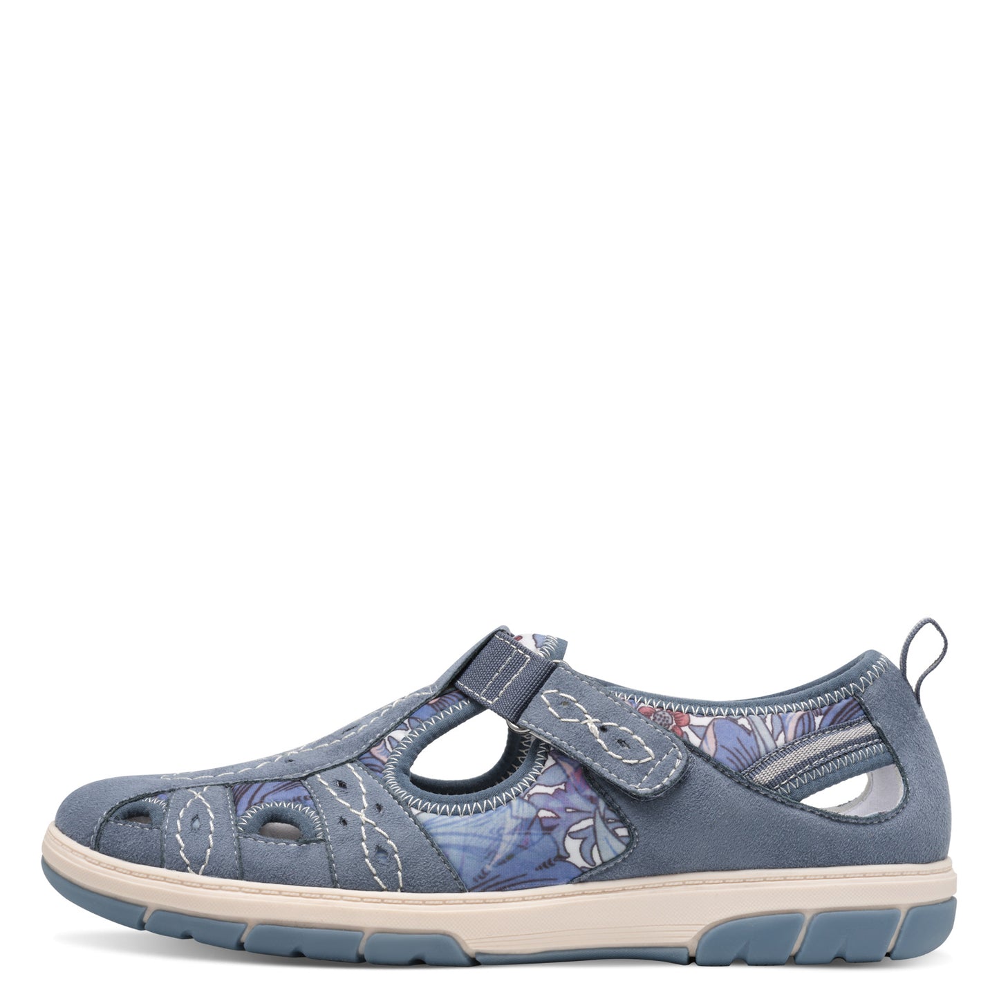 Jana Shoes 8-23671-44-802 Blue Denim Multi Velcro Shoes