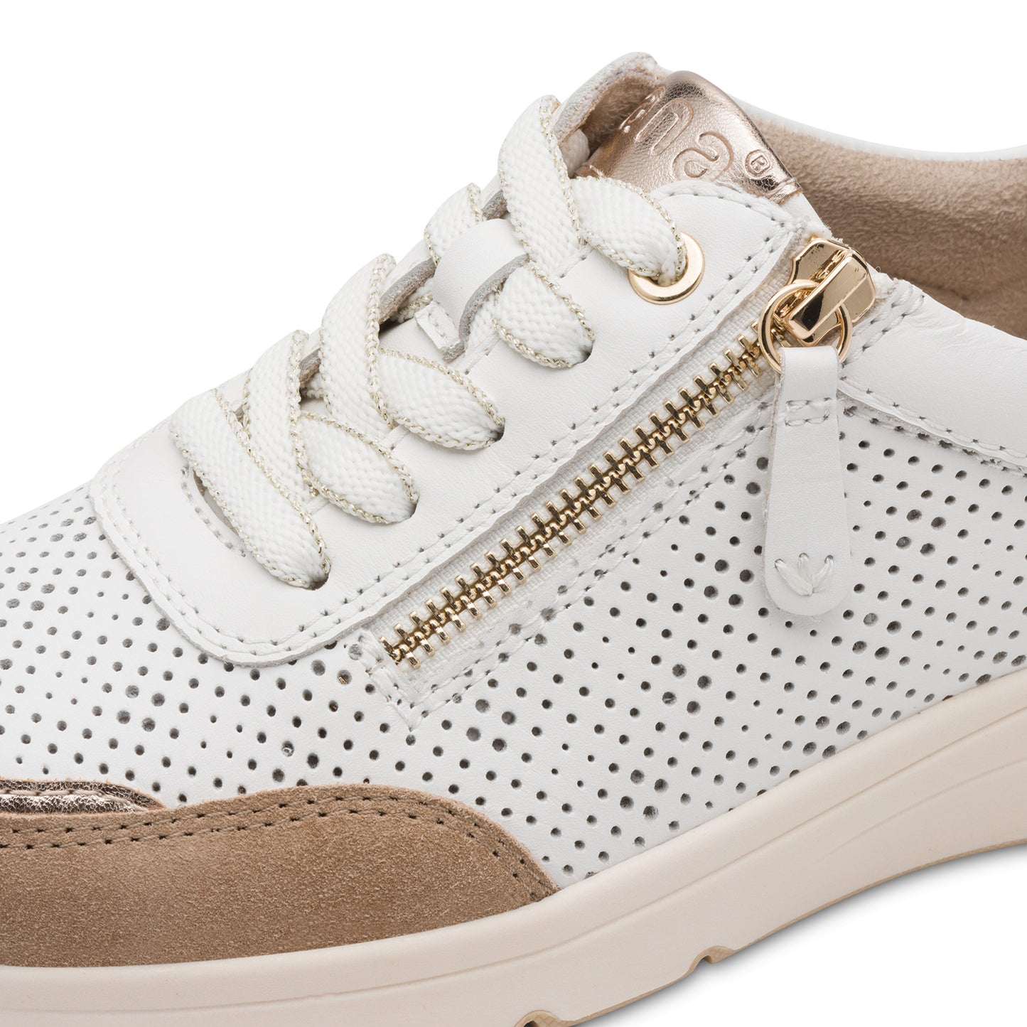 Jana Shoes 8-23703-46 130 White/Beige Trainers