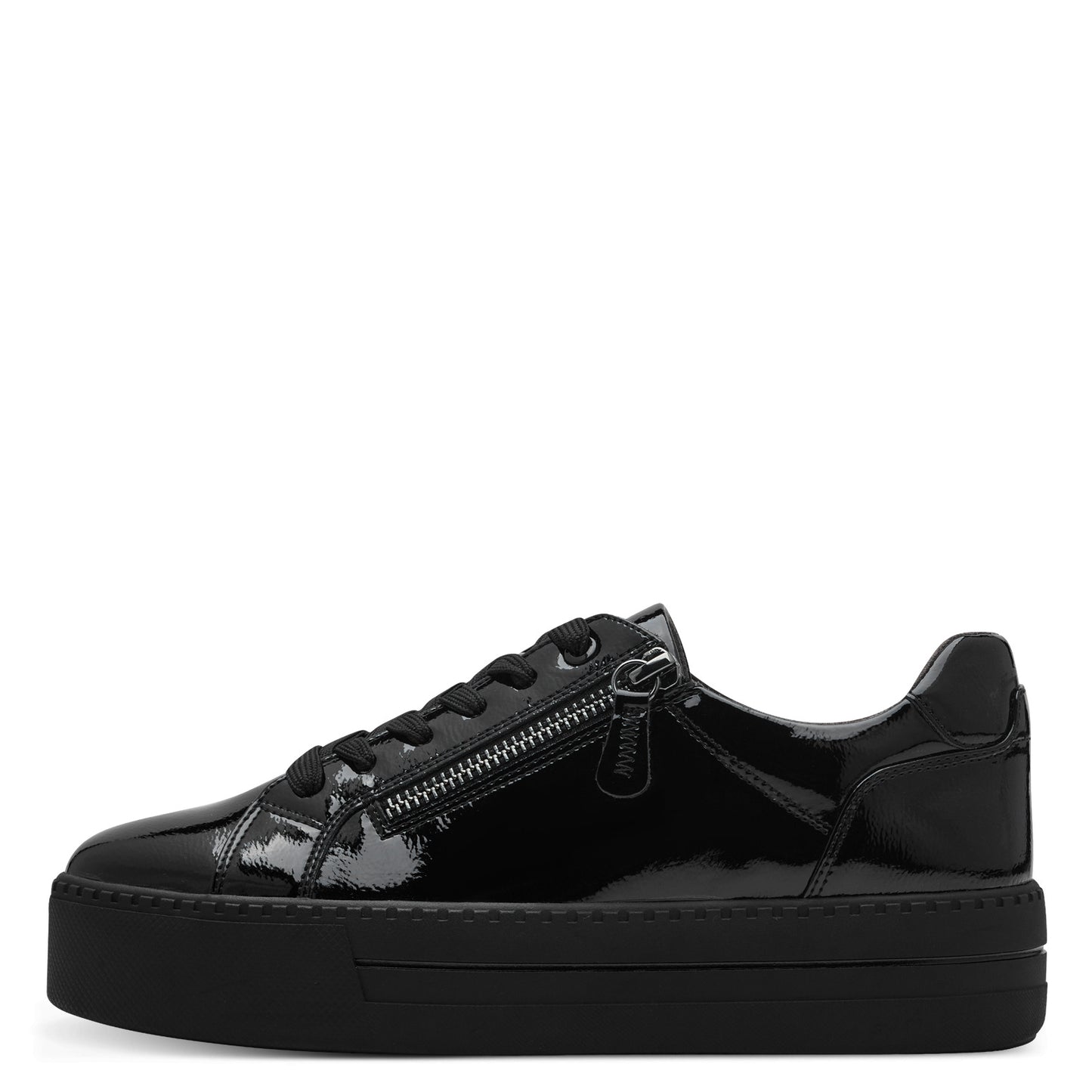Jana Shoes 8-23767-43-018 Black Patent Trainers