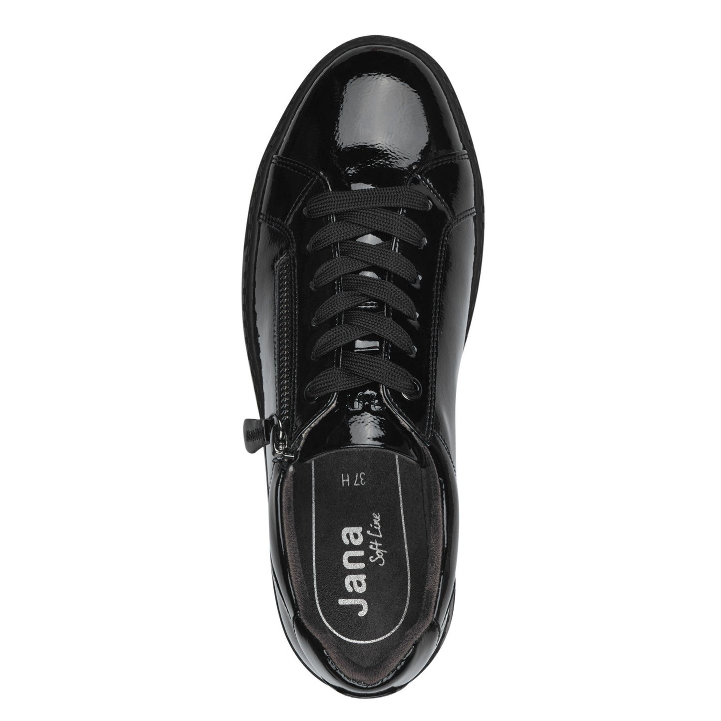 Jana Shoes 8-23767-43-018 Black Patent Trainers