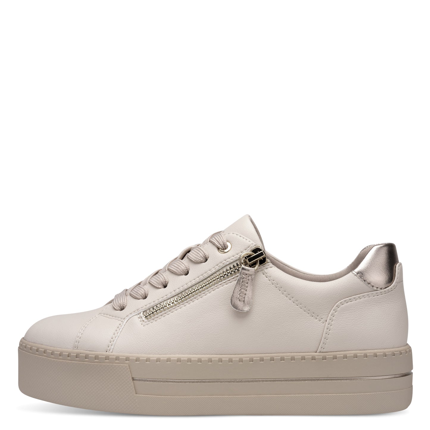 Jana Shoes 8-23767-43 411 H Fit Beige/Ivory Trainers - Vegan