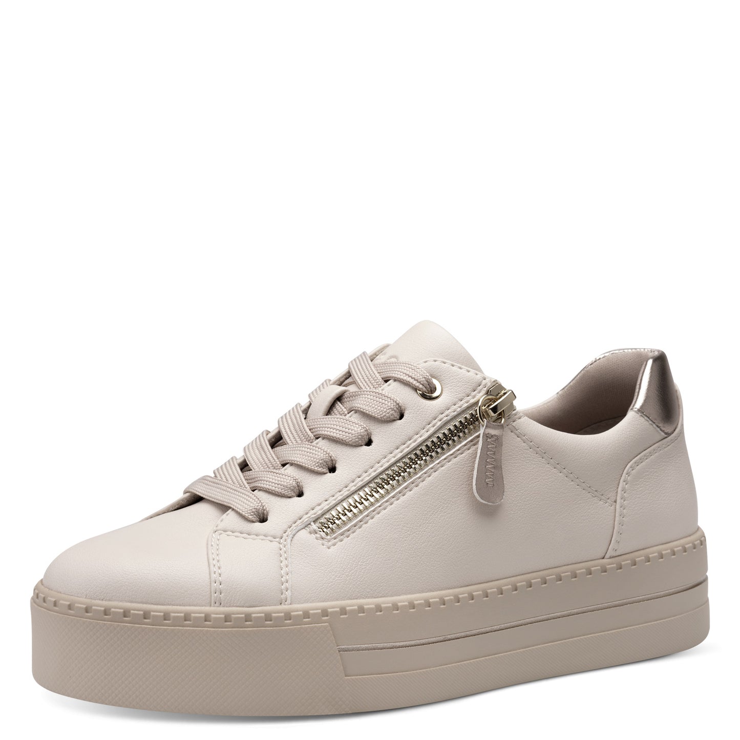 Jana Shoes 8-23767-43 411 H Fit Beige/Ivory Trainers - Vegan