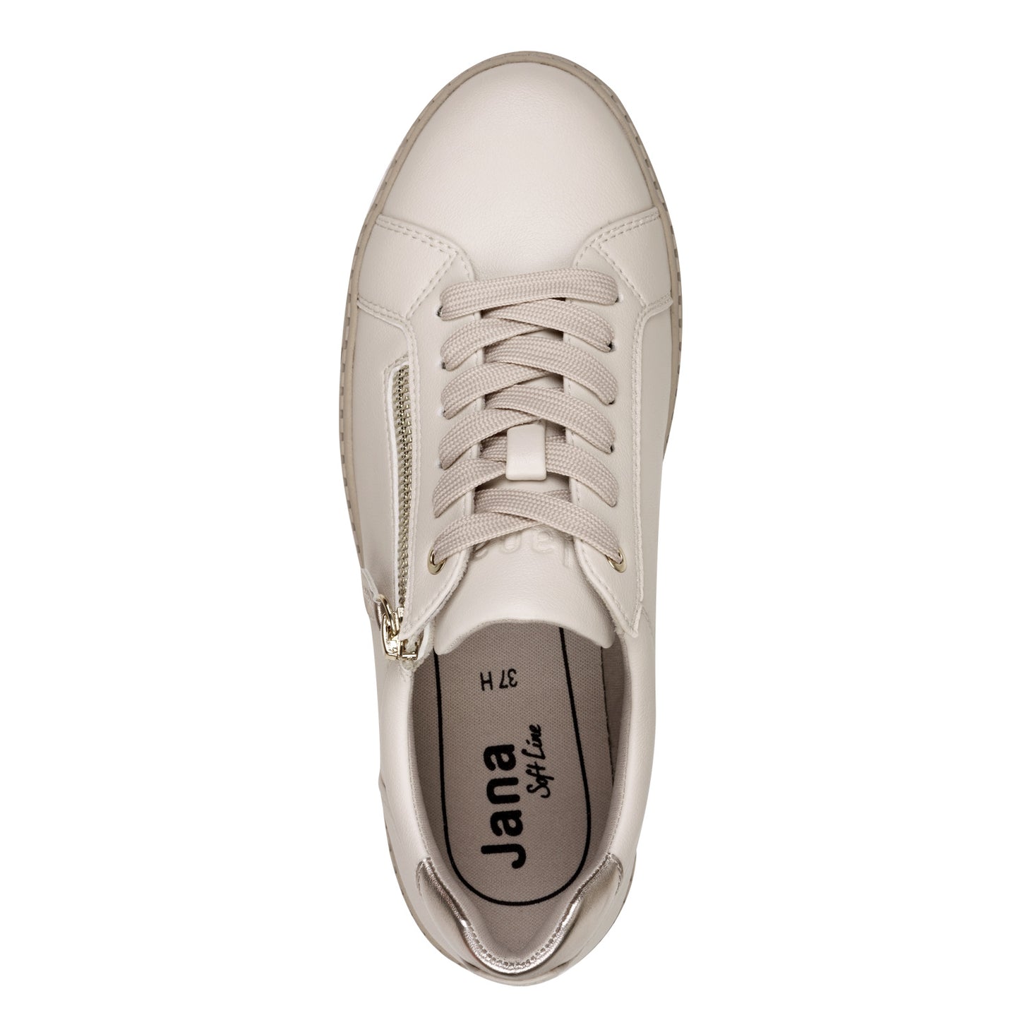 Jana Shoes 8-23767-43 411 H Fit Beige/Ivory Trainers - Vegan