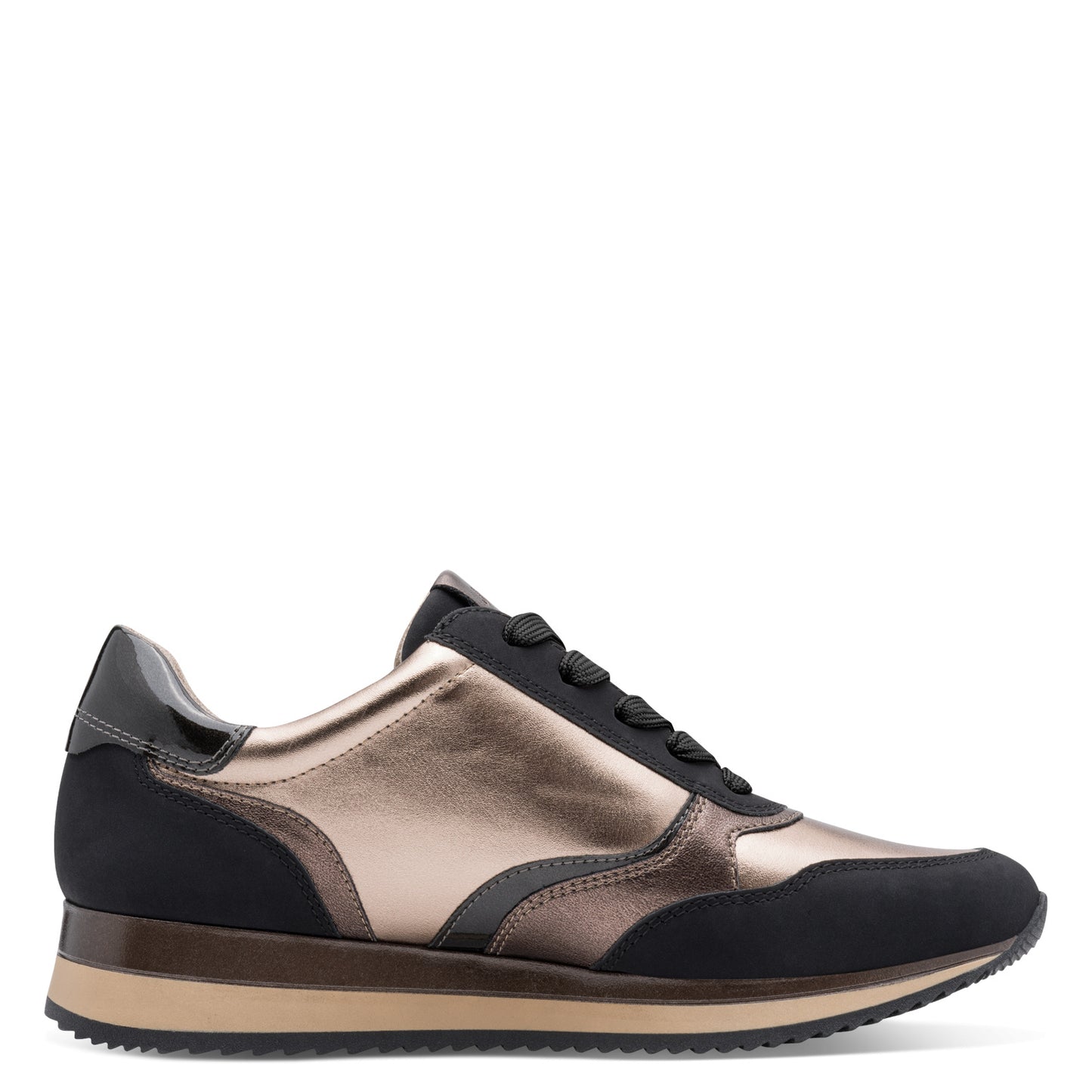 Jana Shoes 8-23774-43 020 H Fit Black & Pewter Combi Trainers