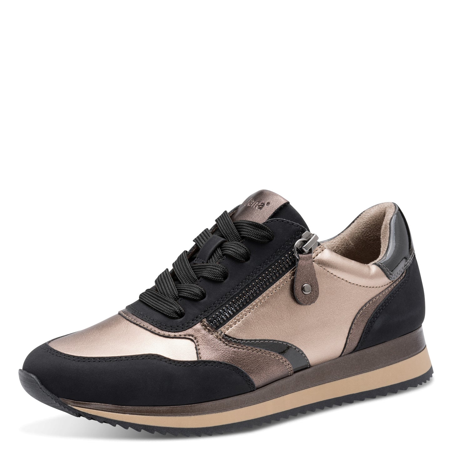 Jana Shoes 8-23774-43 020 H Fit Black & Pewter Combi Trainers