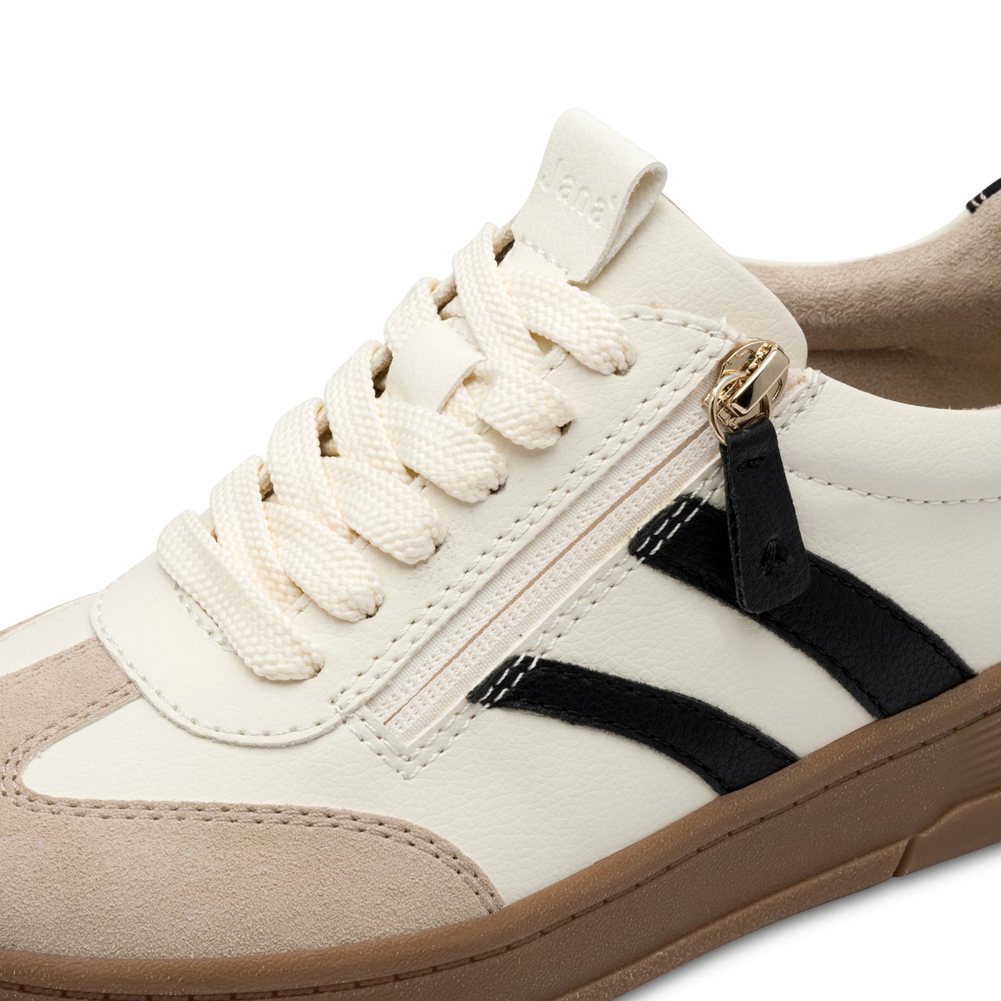 Jana Shoes 8-23784-44 490 H Fit Beige Combi Trainers - Vegan