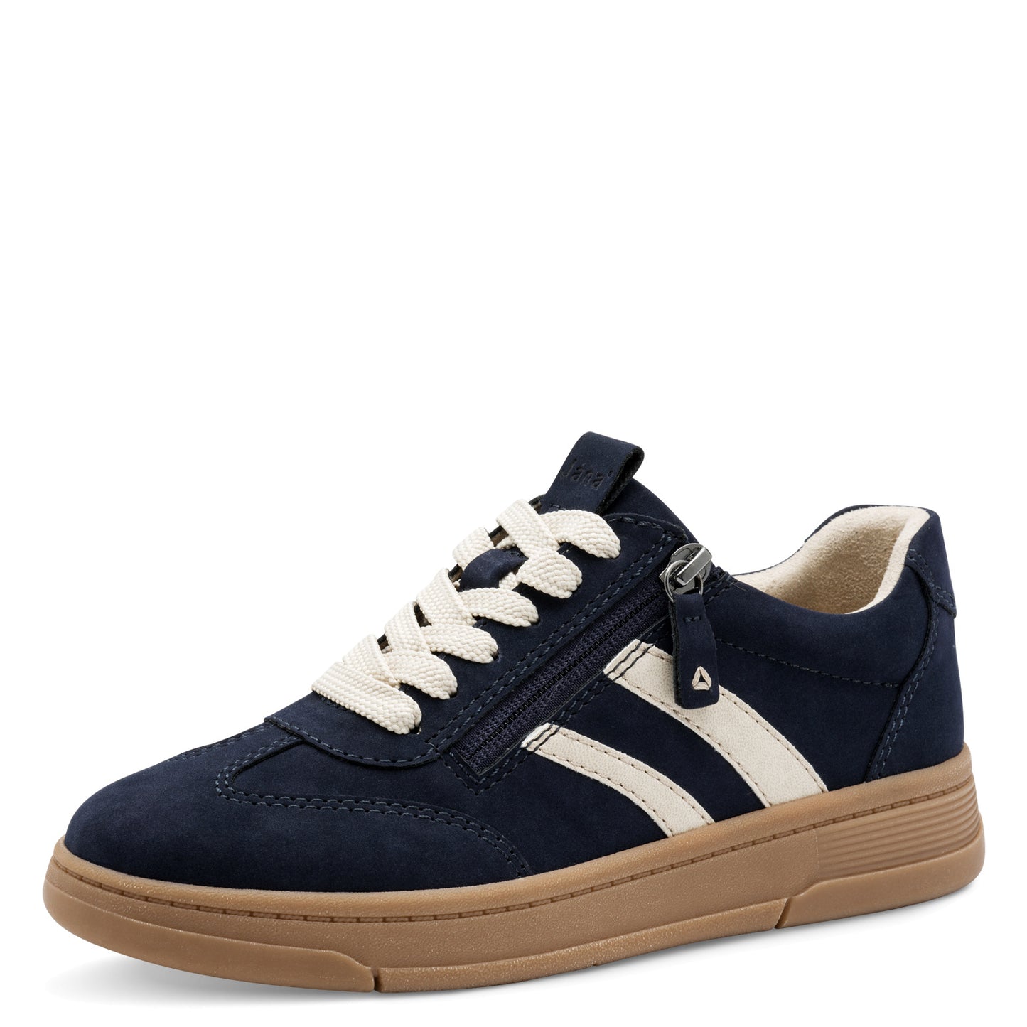 Jana Shoes 8-23784-44 890 H Fit Navy Combi Trainers - Vegan