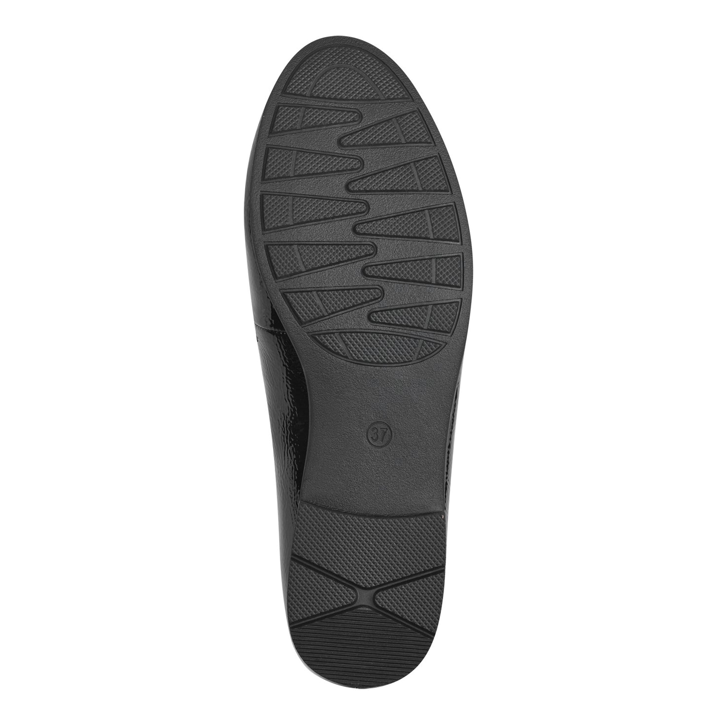 Jana Shoes 8-24260-41-018 Black Patent Slip On Loafers