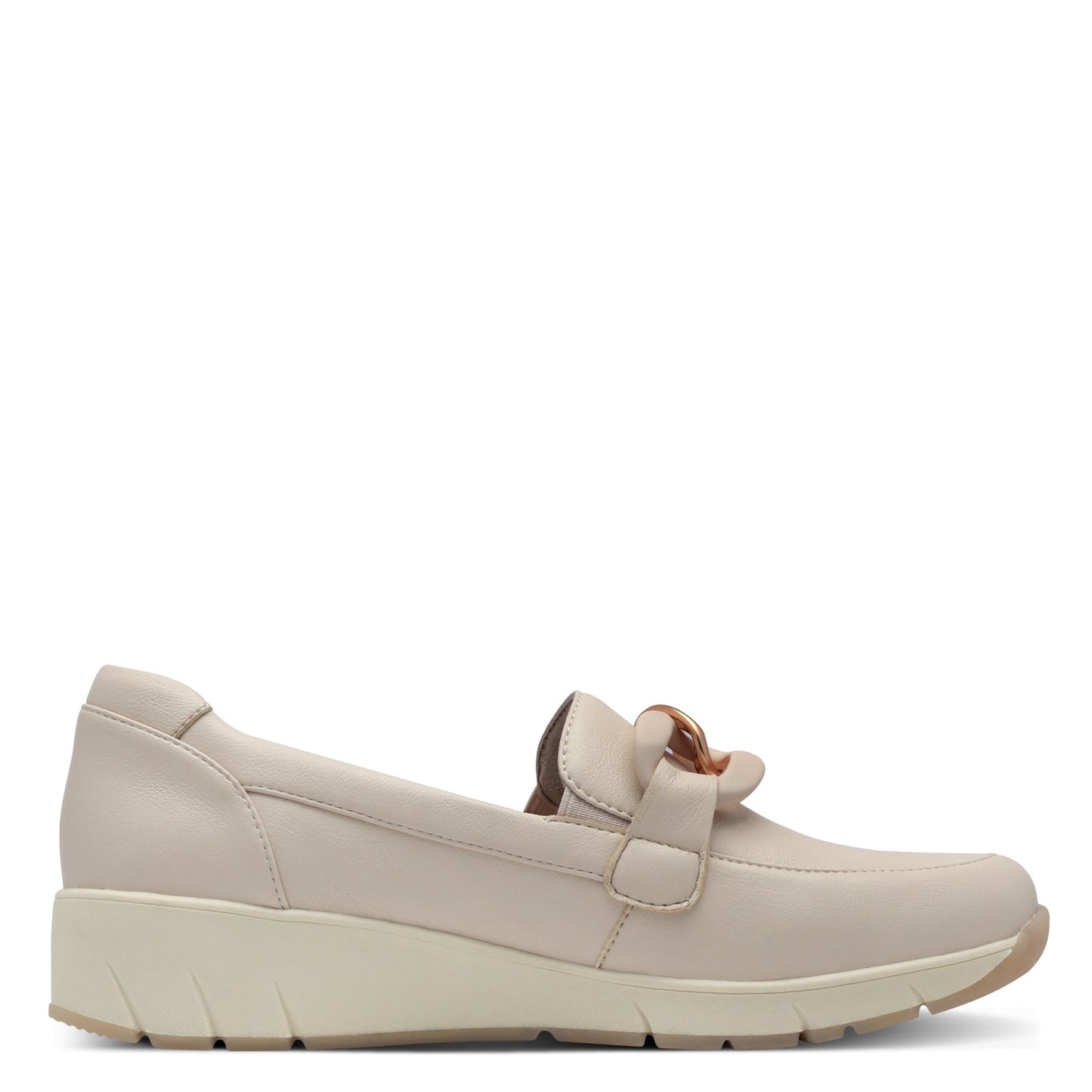 Jana Shoes 8-24669-44-400 Beige Slip On Moccasins