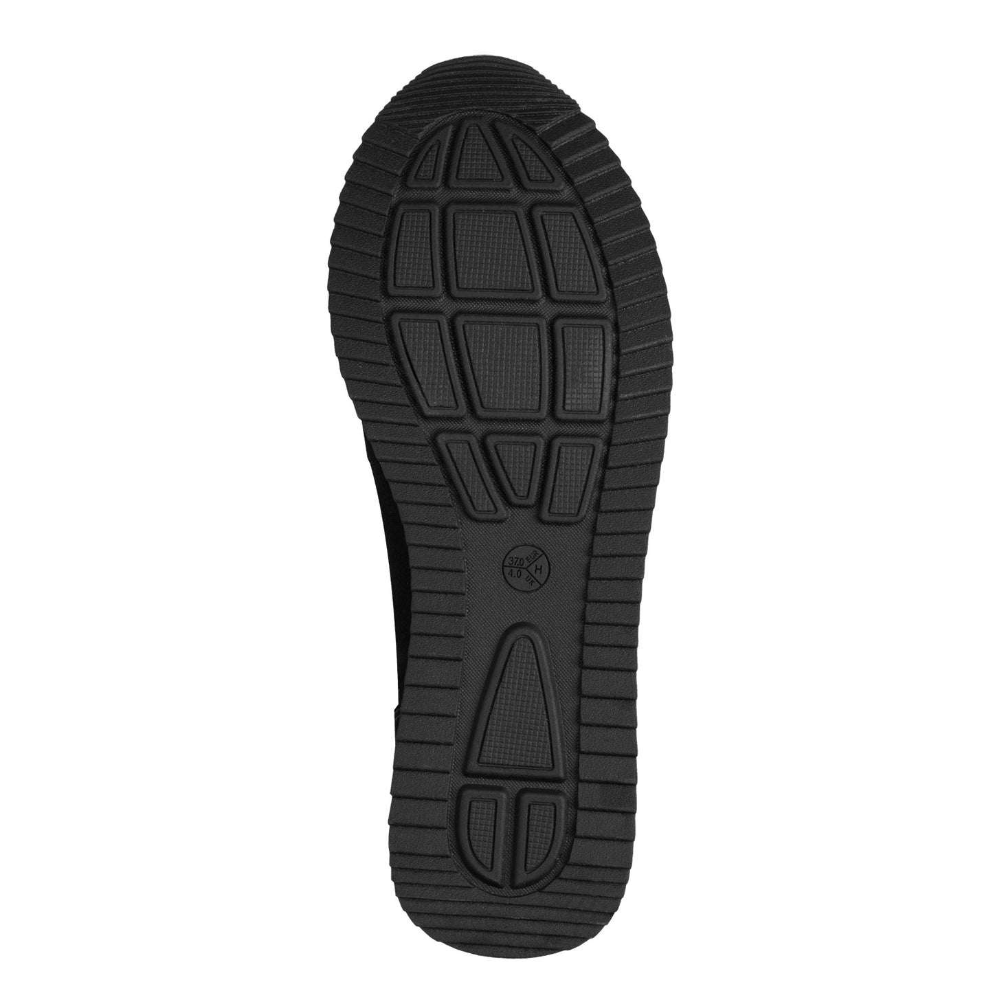 Jana Shoes 8-24766-43 020 H Fit Black/Pewter Chain Slip On Moccasins