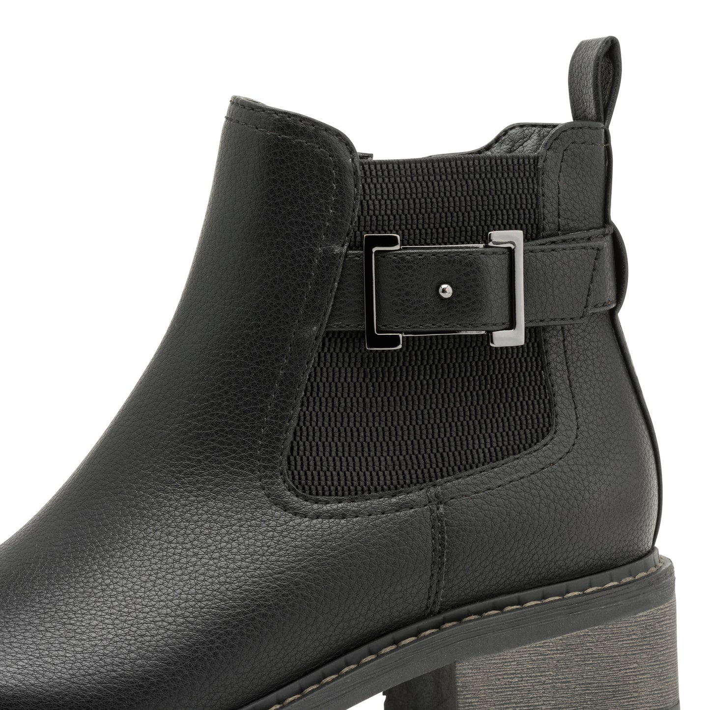Jana Shoes 8-25486-45 001 H Fit Black Chelsea Boots