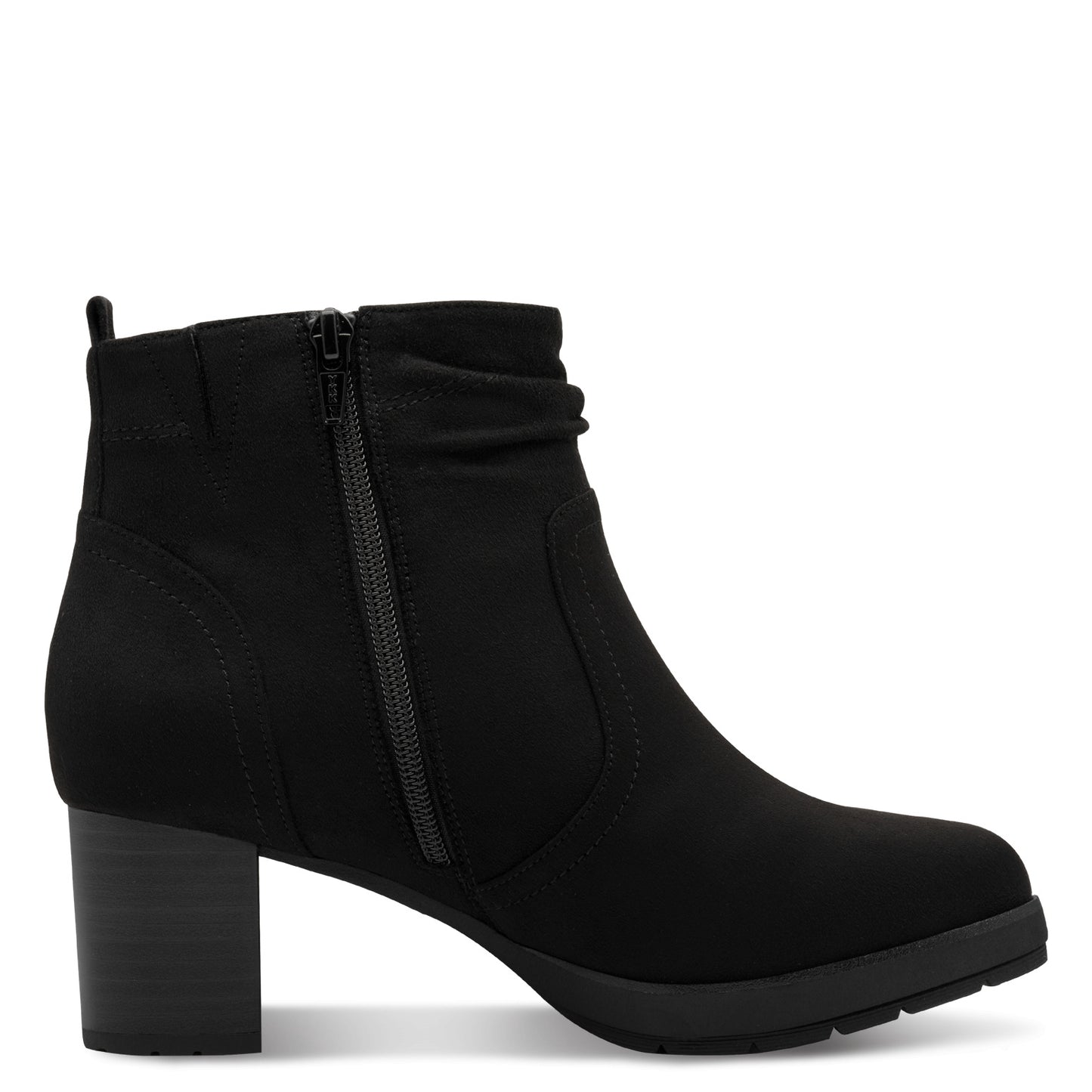 Jana Shoes TEX 8-26378-43 001 H Fit Black Block Heel Boots