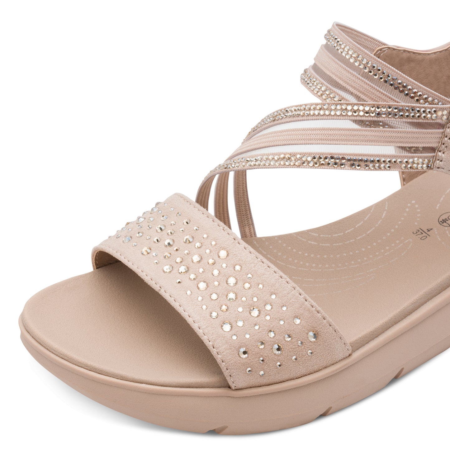 Jana Shoes 8-28771-46 520 Powder Pink Sandals