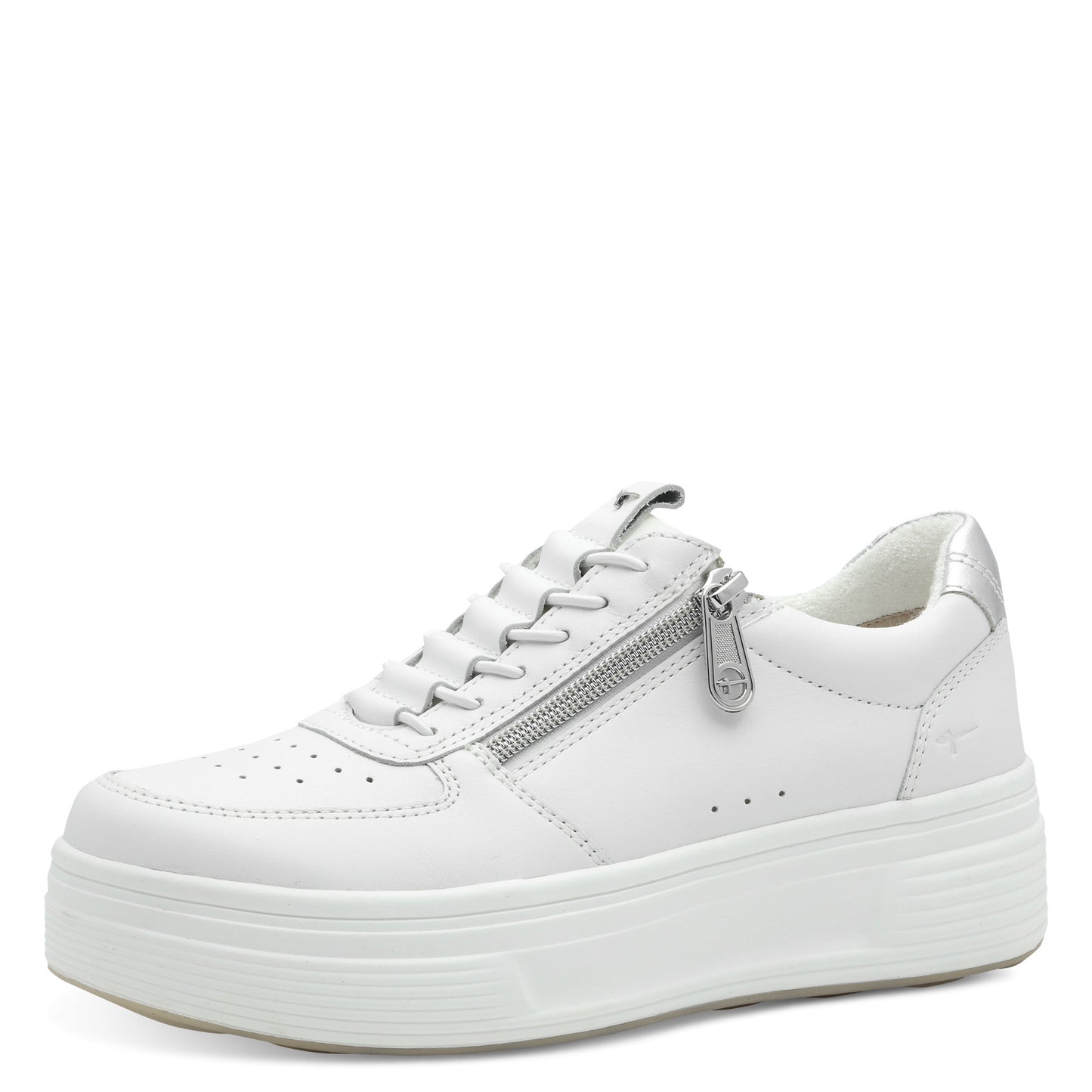 Tamaris Comfort 8-83709-44-191 White/Silver Trainers with Zip
