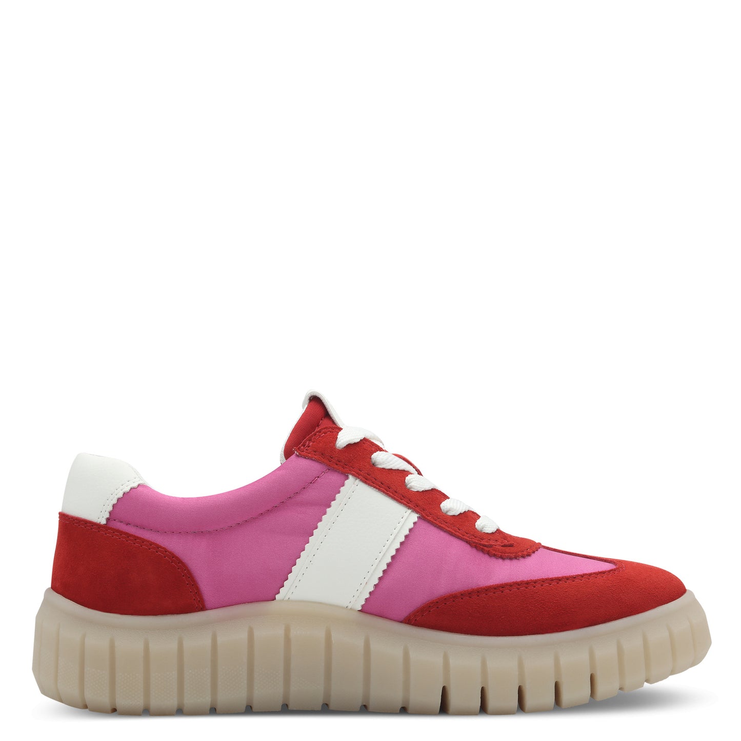 Tamaris Comfort 8-83719-44-507 Red/Fuchsia Pink Trainers with Zip