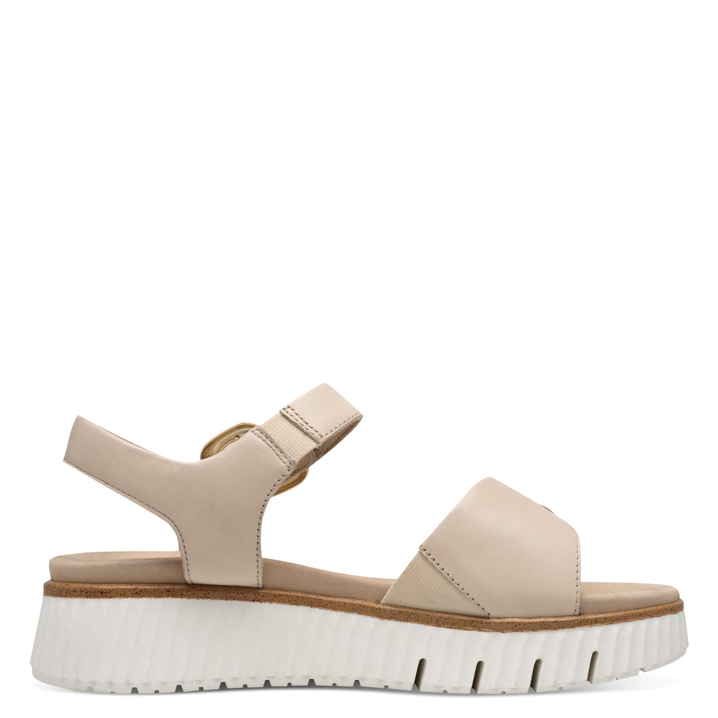 Tamaris Comfort 8-88721-44-411 Beige Sandals with Slingback Strap
