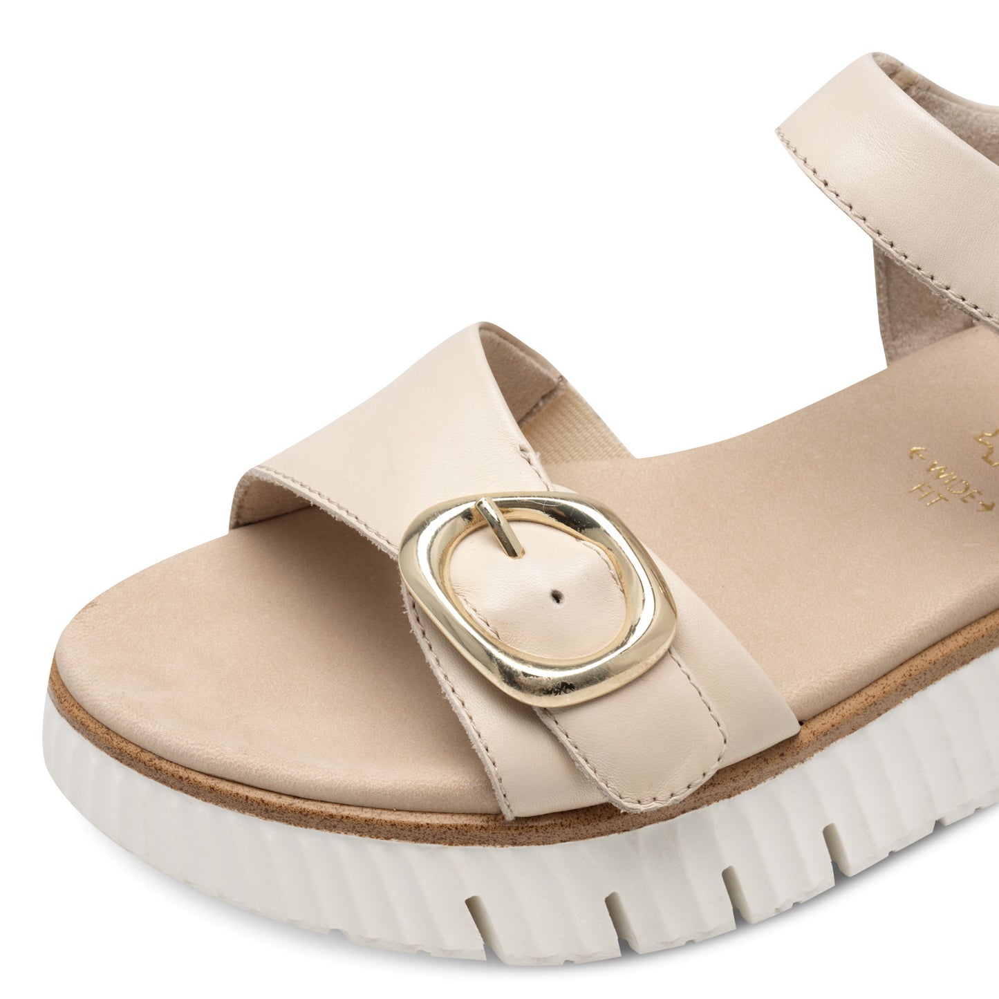Tamaris Comfort 8-88721-44-411 Beige Sandals with Slingback Strap