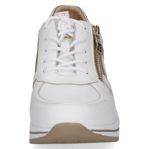 Caprice 9-23300-44-137 White & Light Gold Sneakers