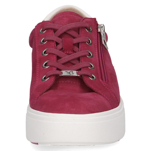 Caprice 9-23351-43-594 Pink Suede Trainers with Zip