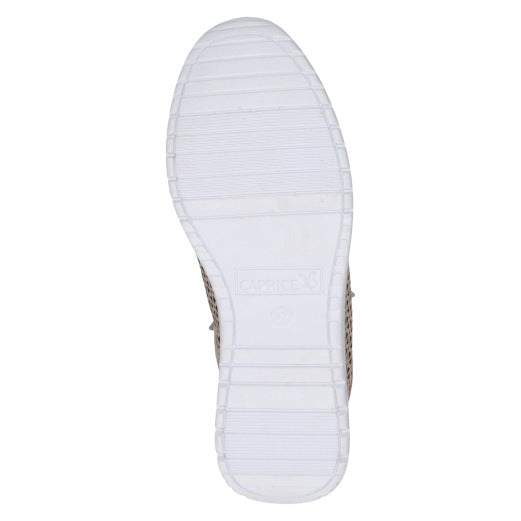 Caprice 9-23550-42-341 Taupe Metallic Trainers with Zip