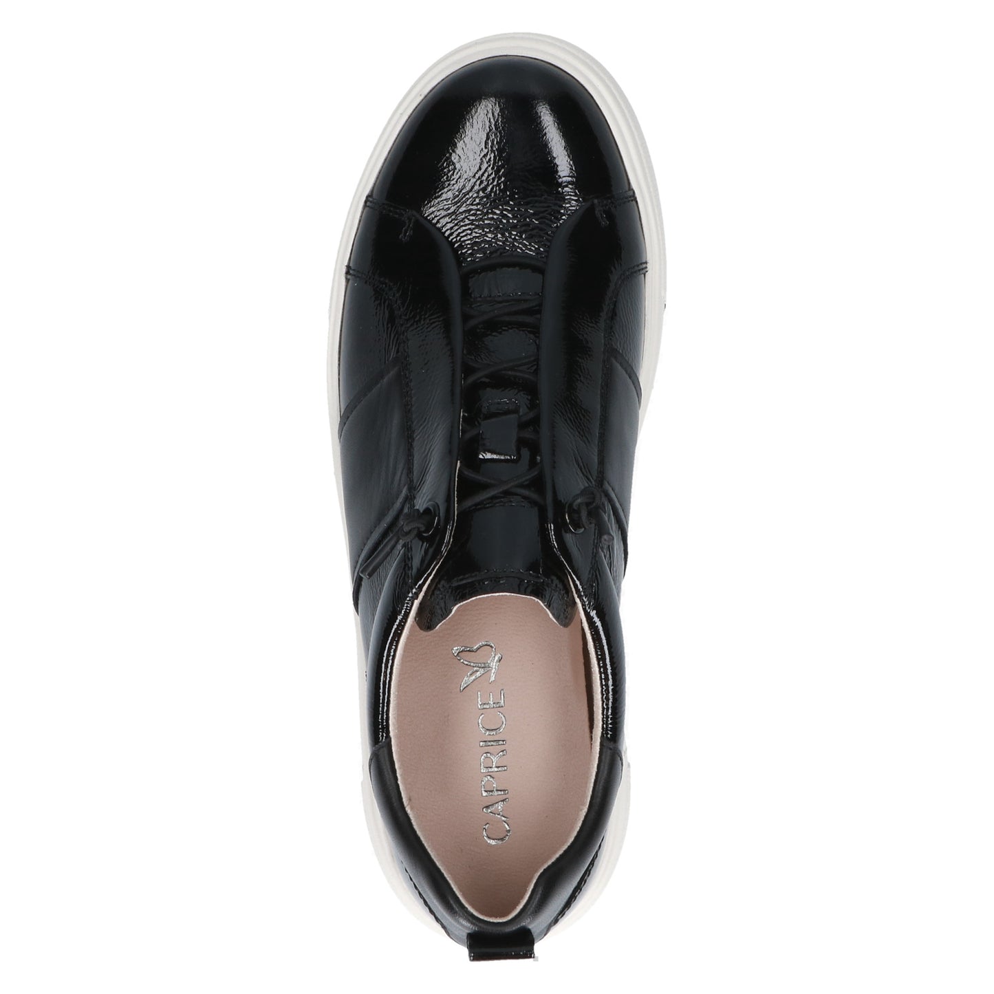 Caprice 9-23731-45 019 Black Patent Combi G Fit Sneakers