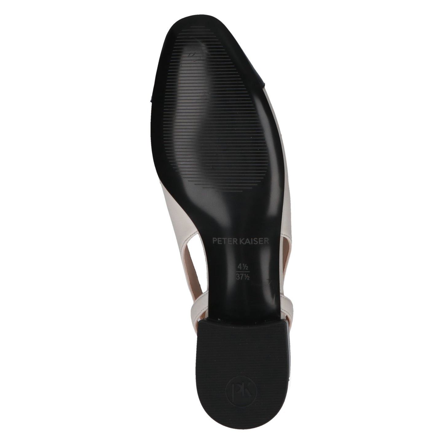 Peter Kaiser 9-79440-44-134 Off White & Black Slingback Shoes