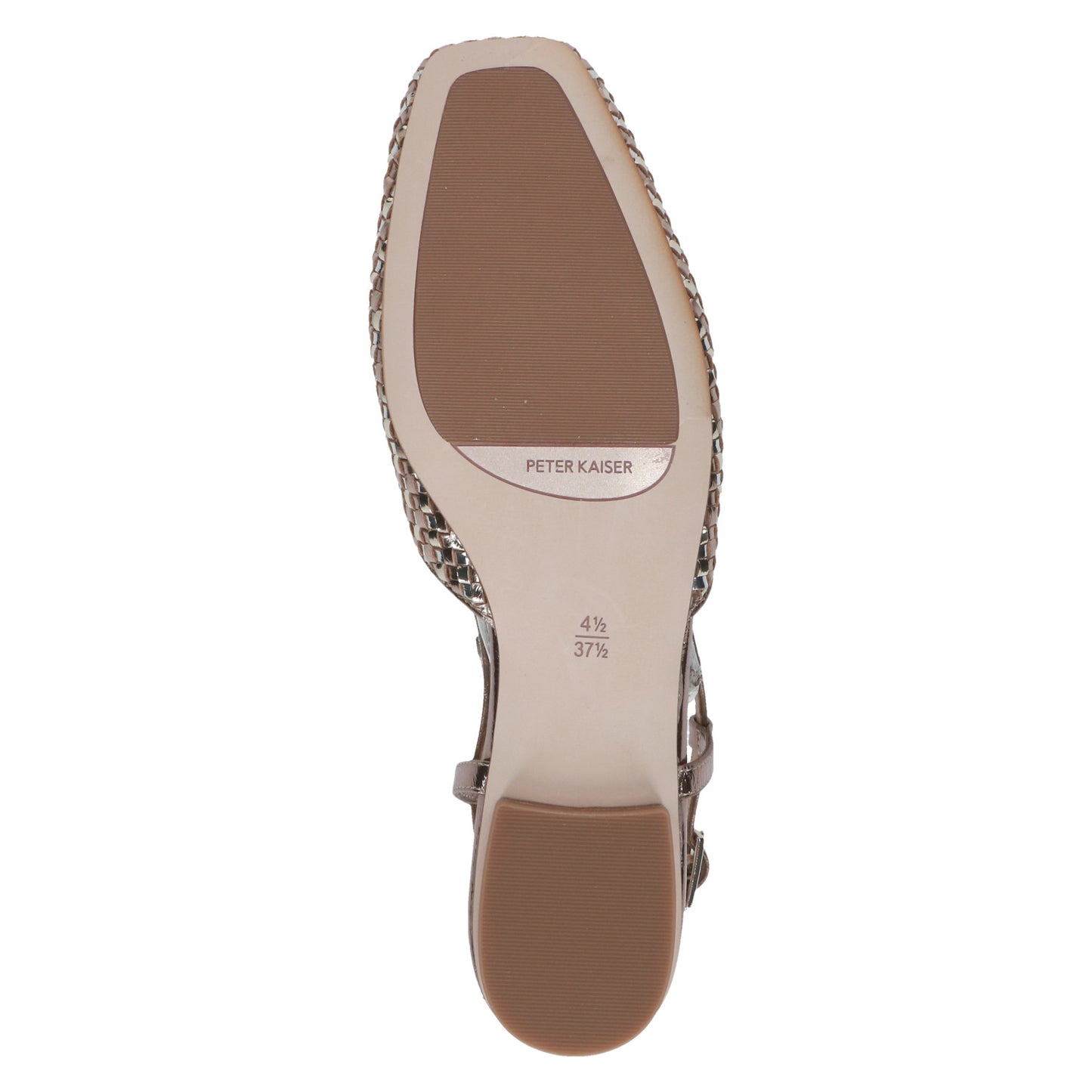 Peter Kaiser 9-79481-46-780 Metallic Nappa Slingback Shoes