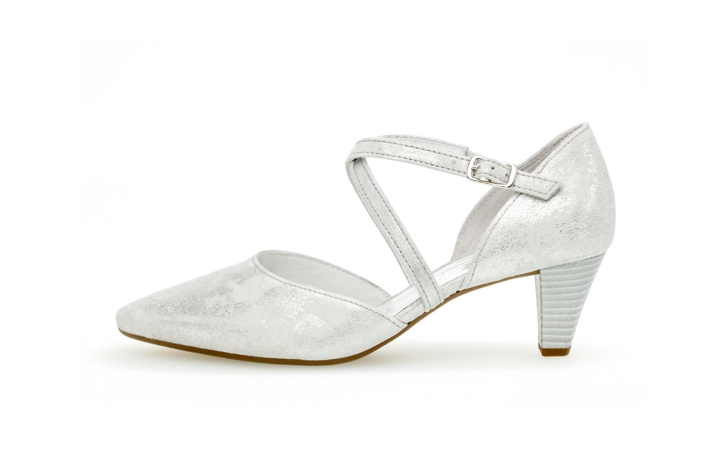 Gabor 01.363.60 Metallic Ice Silver Heels