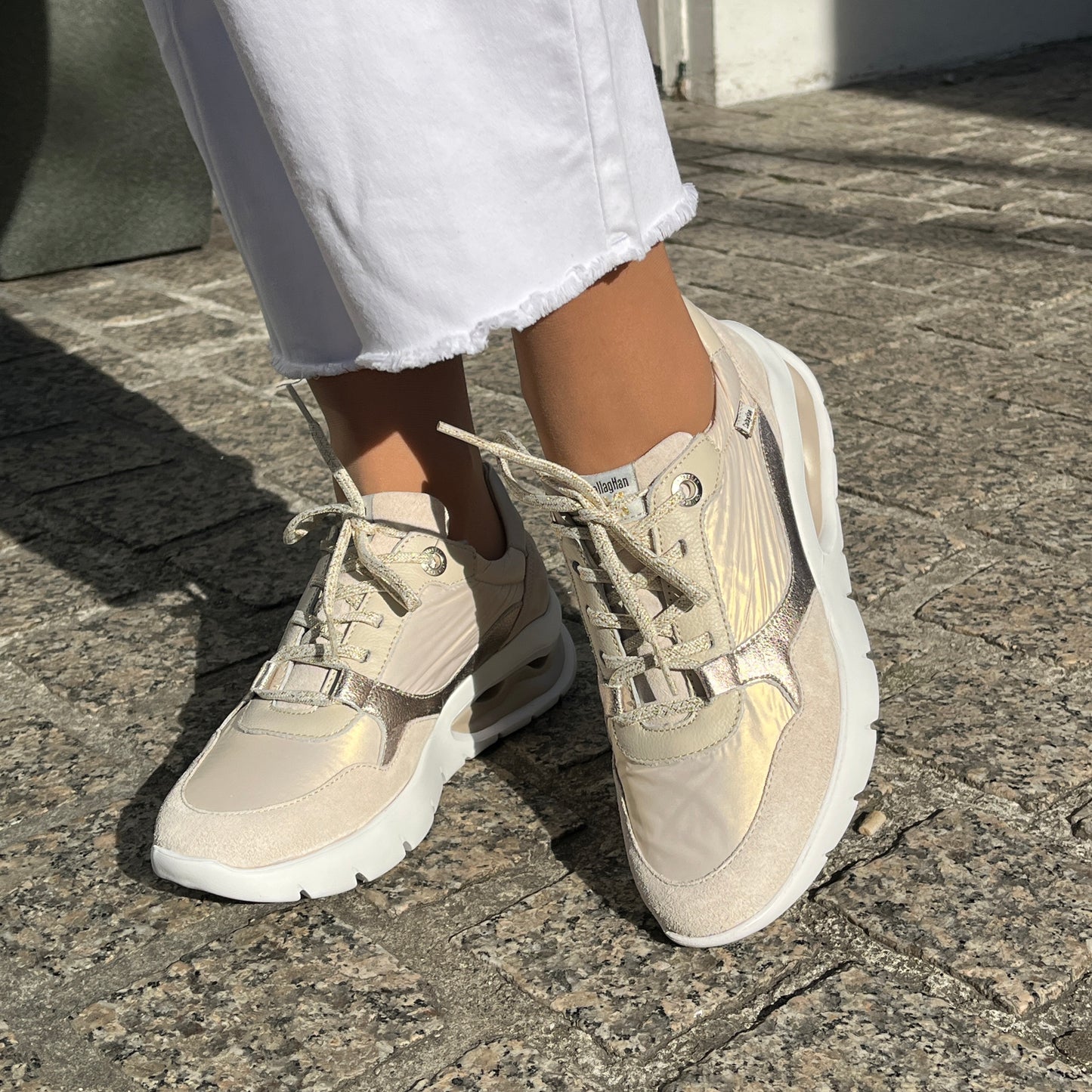 Callaghan 45811 Marfil Beige, Sand & Gold Combi Sneakers