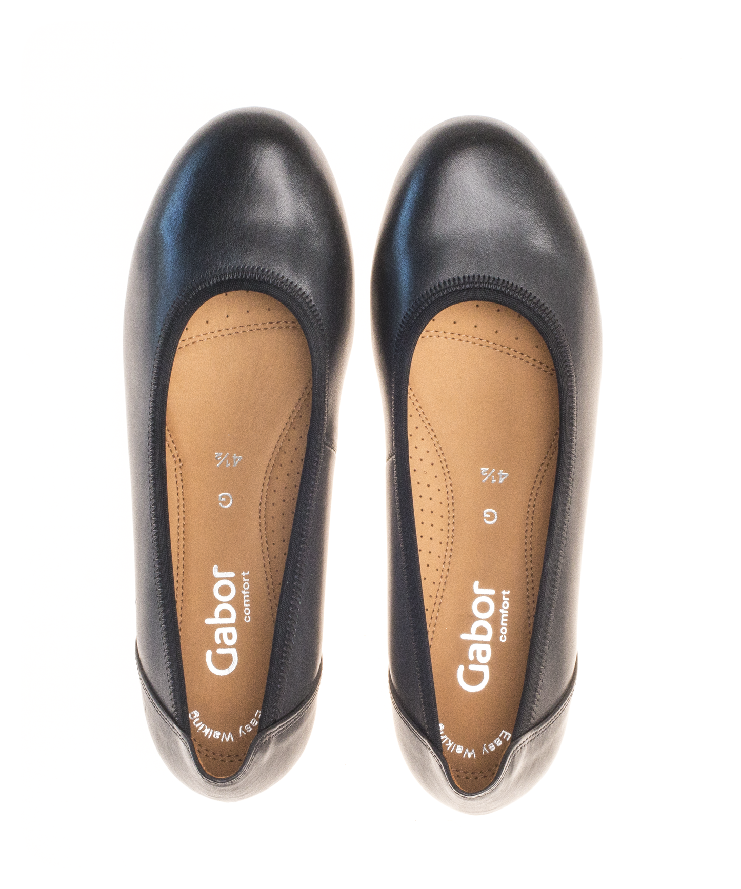 Gabor 02.690.57 Comfort Black Slip On Wedge Pumps
