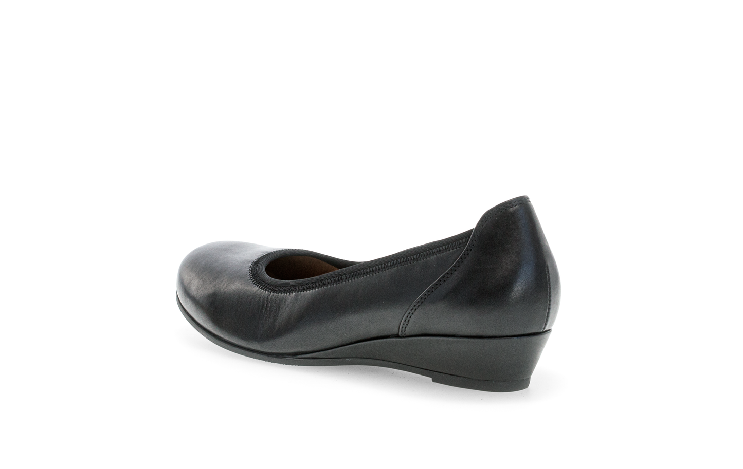 Gabor 02.690.57 Comfort Black Slip On Wedge Pumps