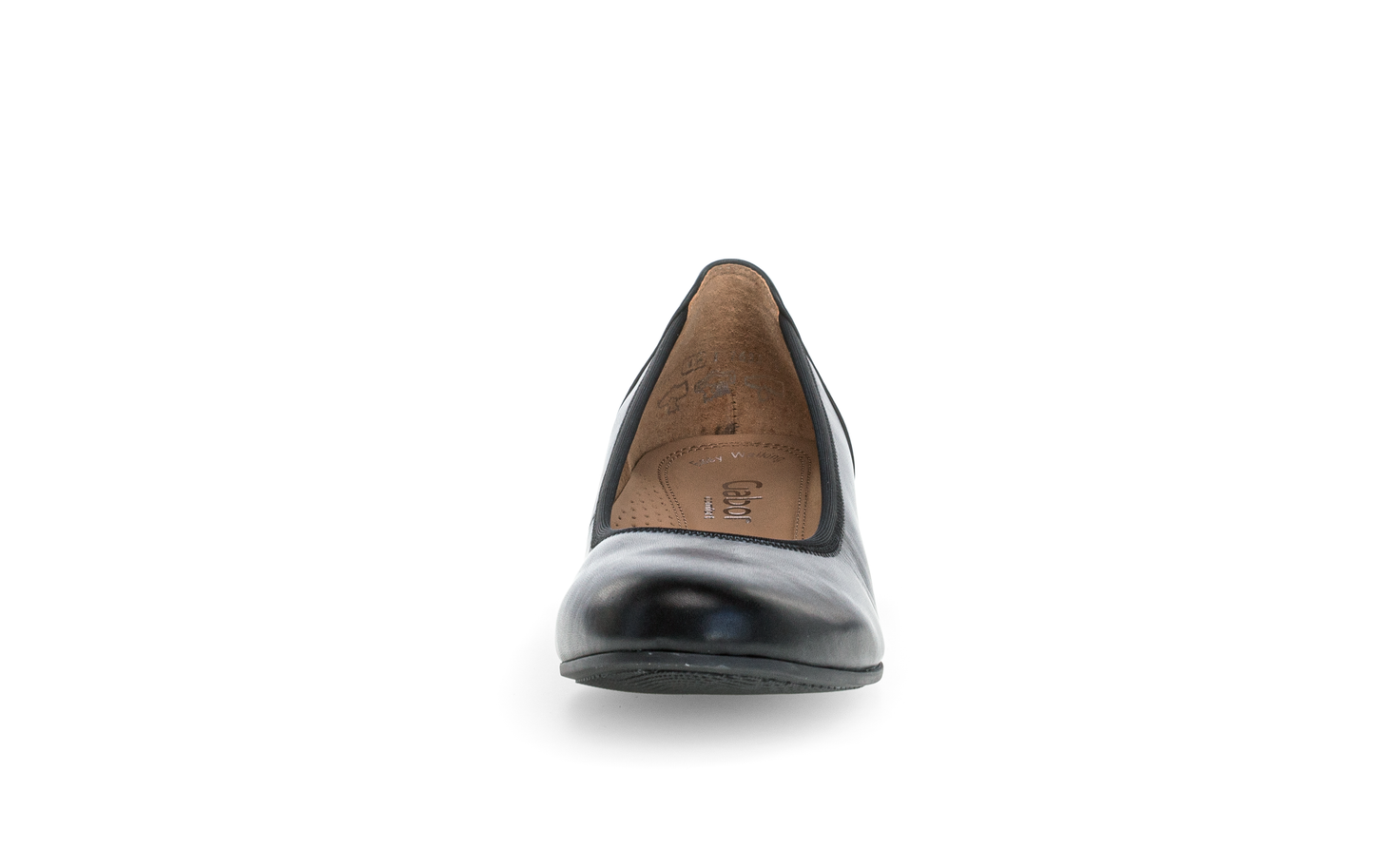 Gabor 02.690.57 Comfort Black Slip On Wedge Pumps