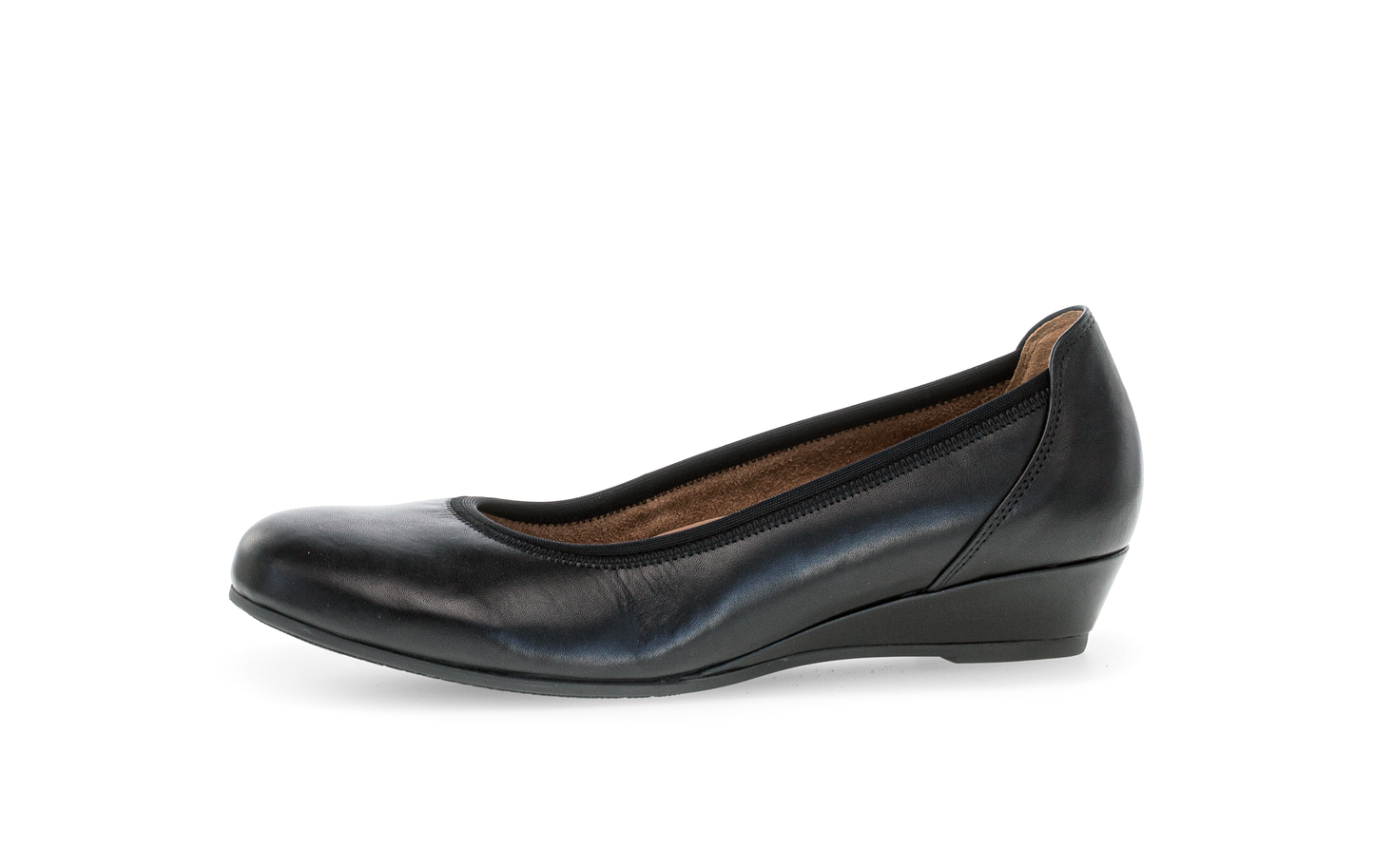 Gabor 02.690.57 Comfort Black Slip On Wedge Pumps