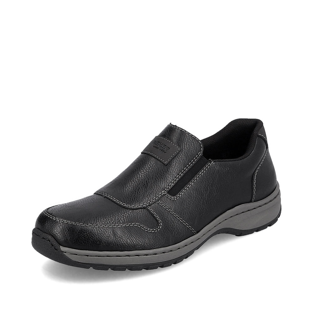 Rieker 03355-00 Black H Fit Slip On Shoes