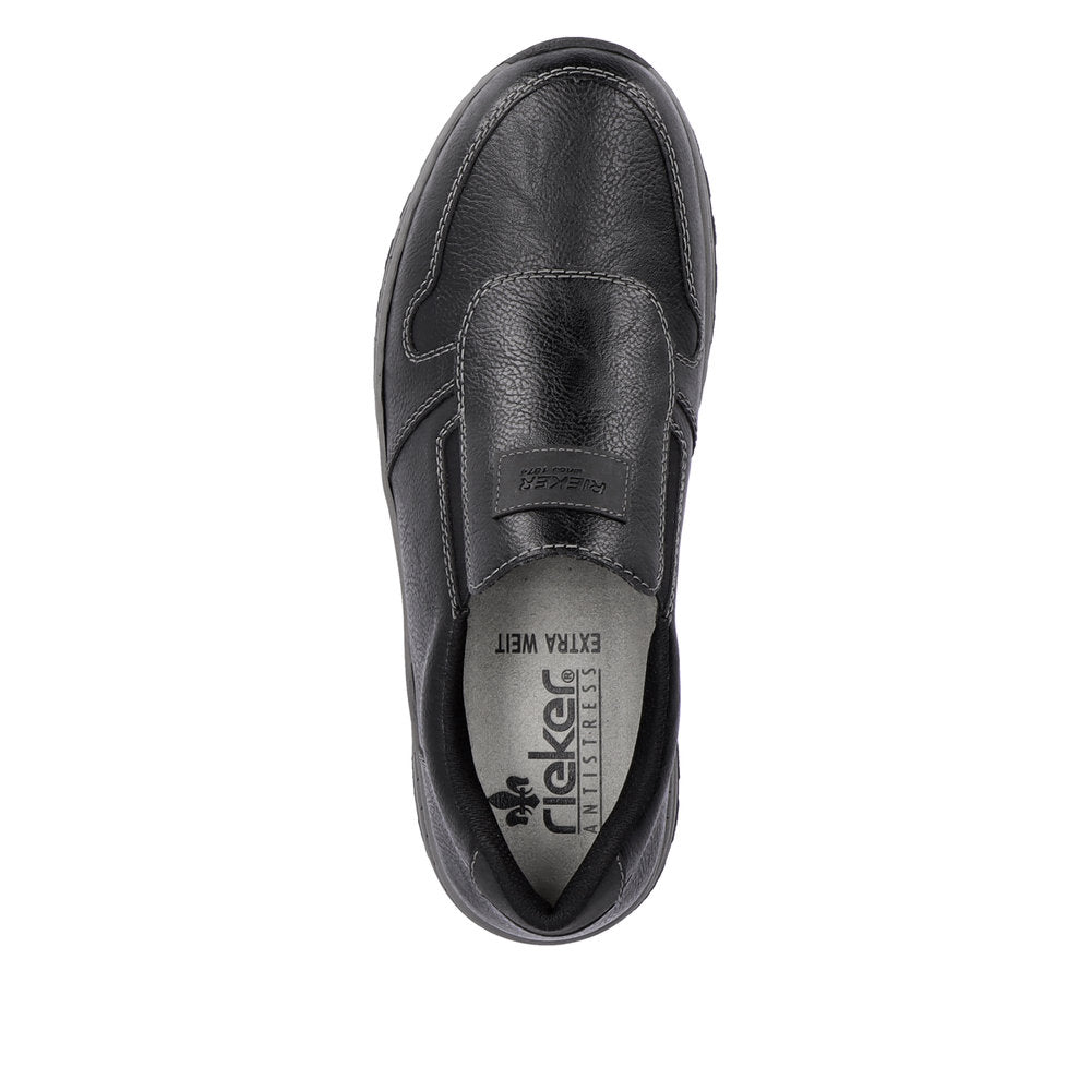 Rieker 03355-00 Black H Fit Slip On Shoes